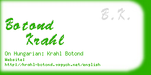 botond krahl business card